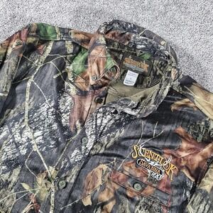 Scentloc Savanna EXT Men's Large Camouflage MOSSY OAK BREAKUP Button Down Shirt